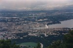 Vue de Genve depuis le Mont-Salve en 1987