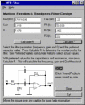 Bandpass filter design @ 57kHz